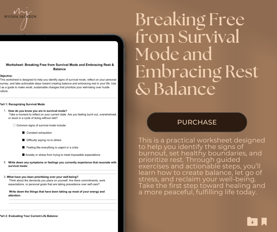 Breaking Free from Survival Mode and Embracing Rest & Balance
